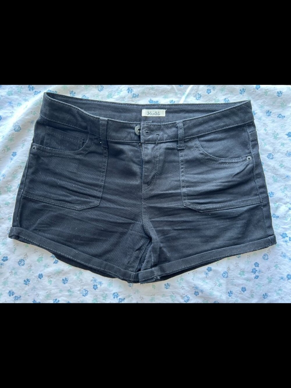 Mudd Black Denim Shorts Juniors 9